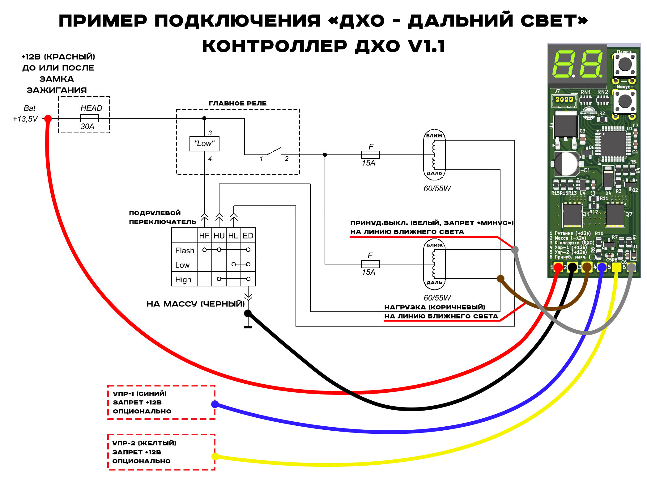 Контроллер ДХО "Lighter" по минусу